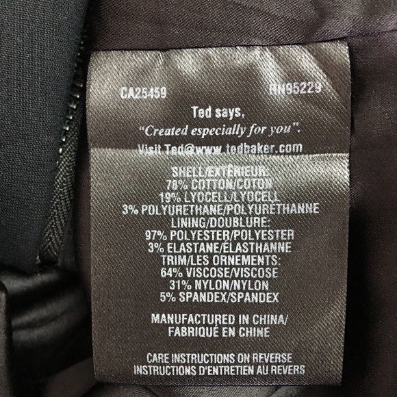 Ted Baker Womens Black Sleeveless Full Zip Peplum Sheath Dress Size 1 Small - Picture 8 of 13